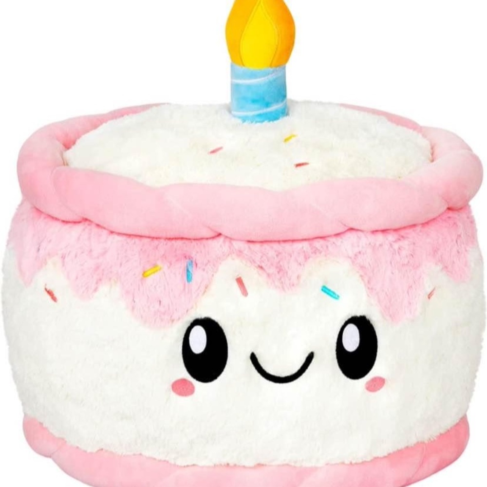 Cute Plush Birthday Cake Pillow
